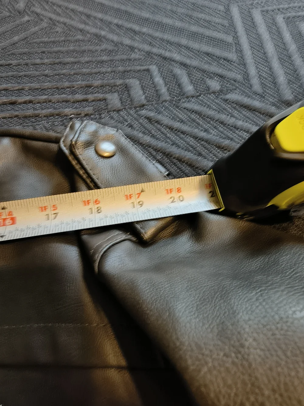 Ford Men's Black Hooded Faux Leather Jacket - Picture 7 of 8